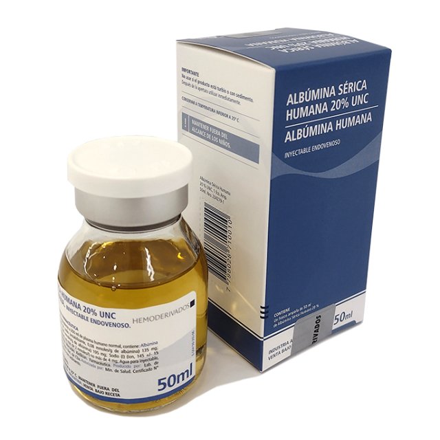 ALBUMINA SERICA HUMANA 20% UNC