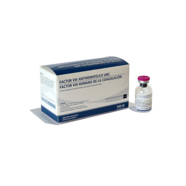 FACTOR VIII ANTIHEMOFILICO UNC 500UI